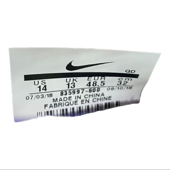 NIKE Zoom Mamba Sneakers Running Trainers Spikes Bordeaux Lime - Picture 10 of 10